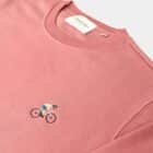 Classycles Climber Sweater featuring an embroidered cyclist climbing a hill, ideal for cycling enthusiasts.